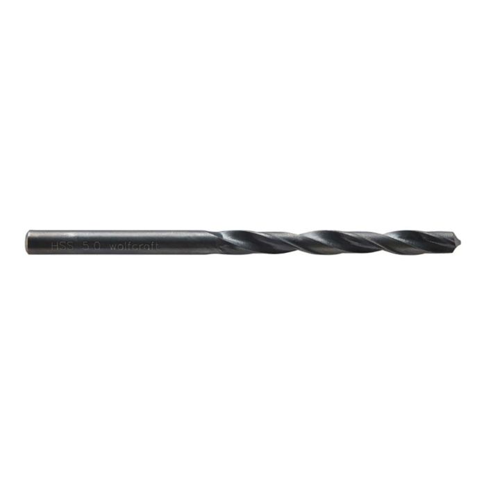 Wolfcraft Broca para Metal HSS, Forja por Laminación, Ø5x86 mm, Longitud de Trabajo 52 mm, Ángulo de Punta 118° 0 Wolfcraft Broca para Metal HSS, Forja por Laminación, Ø5x86 mm, Longitud de Trabajo 52 mm, Ángulo de Punta 118° 0
