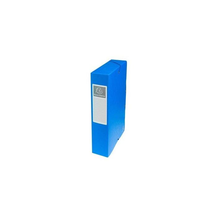 Carpeta De Proyectos Exacompta Exabox Cartulina Lustrada Nature Future A4+ Gomas 6 Cm Azul