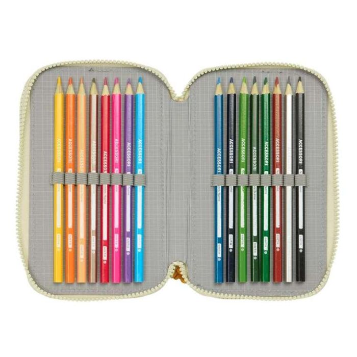 Plumier Triple Mufasa Verde Beige 12,5 x 19,5 x 5,5 cm 37 Piezas 8 Plumier Triple Mufasa Verde Beige 12,5 x 19,5 x 5,5 cm 37 Piezas 8