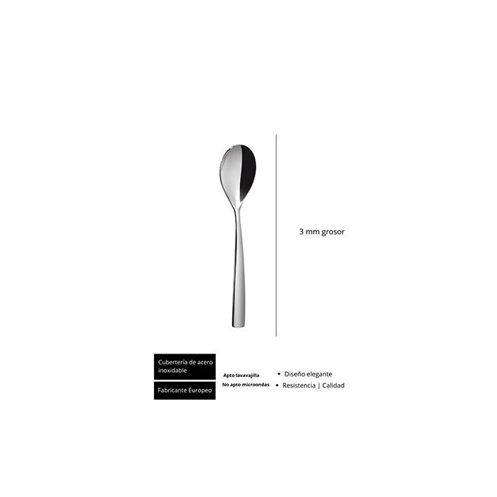 Sinxelo Satin Cuchara Cafe 140 Mm (12 Unidades) 1 Sinxelo Satin Cuchara Cafe 140 Mm (12 Unidades) 1