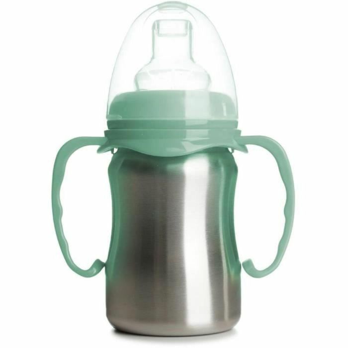 Thermobaby THE3023191861189 Vaso de aprendizaje Acero Inoxidable 180 ml Verde Cactus Ergonómico Antigoteo