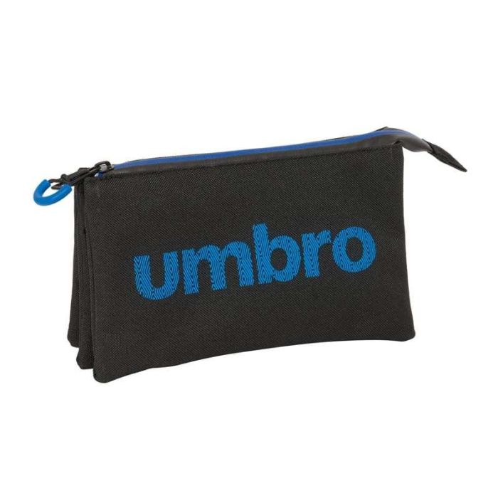 Bolso Escolar Portatodo Safta Triple Umbro Jet Black 120x220x30 mm Bolso Escolar Portatodo Safta Triple Umbro Jet Black 120x220x30 mm