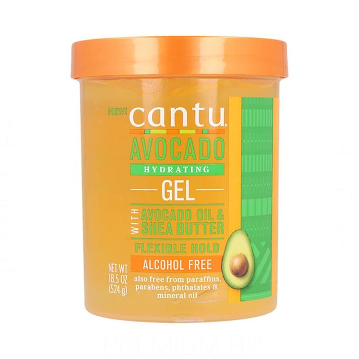 Cantu Avocado Hydrating Gel 185Oz/524G (Sin Alcohol)