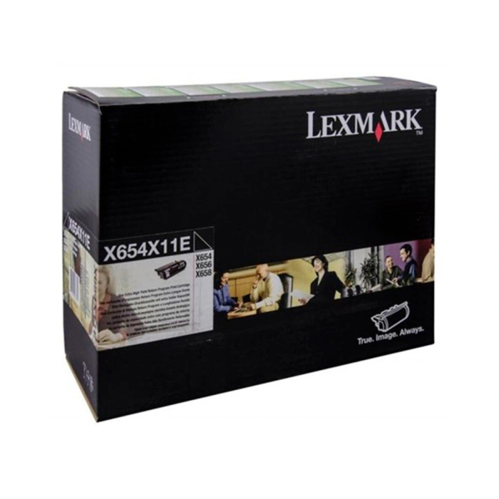 Lexmark X654X31E Tóner Láser Negro Original 36000 Páginas para X654x31e, X654de, 654, 656de, 658de 1