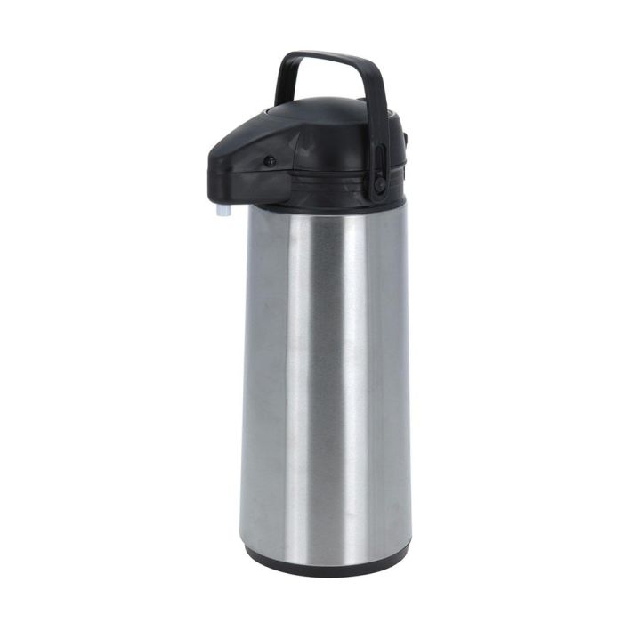 Excellent Houseware Termo con sifón inoxidable 1.9 l, acero inoxidable, cromado/negro, 17x13.5x35.5cm Excellent Houseware Termo con sifón inoxidable 1.9 l, acero inoxidable, cromado/negro, 17x13.5x35.5cm