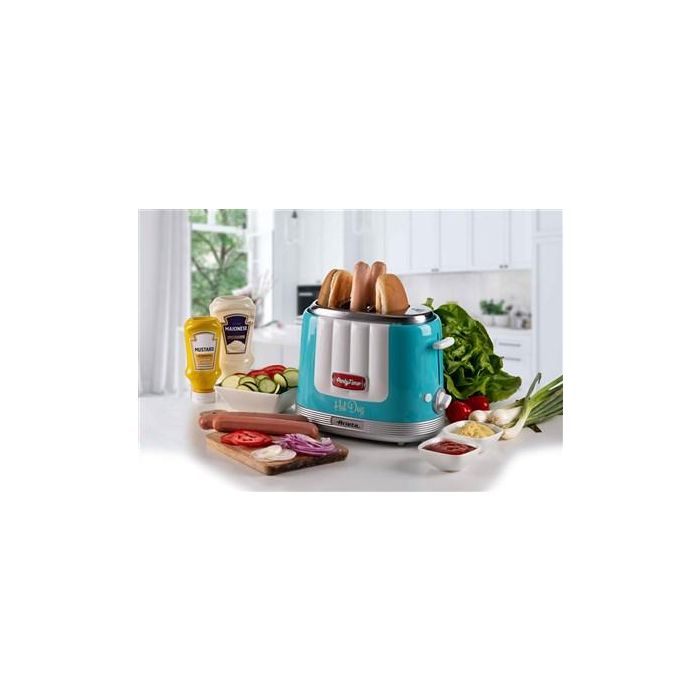 Ariete 206/01 Máquina para Hot Dog Party Time, Automática, Caliente, Capacidad 2 Bollos, Color Azul 4 Ariete 206/01 Máquina para Hot Dog Party Time, Automática, Caliente, Capacidad 2 Bollos, Color Azul 4