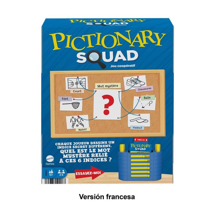 Juego Pictionary Sketch Squad Francés Htw84 Mattel Games