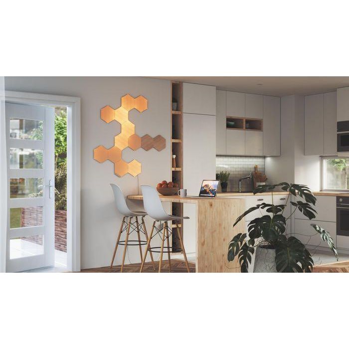Panel LED Nanoleaf NL52-K-3002HB-13PK Blanco Marrón 4000 K 12 Panel LED Nanoleaf NL52-K-3002HB-13PK Blanco Marrón 4000 K 12