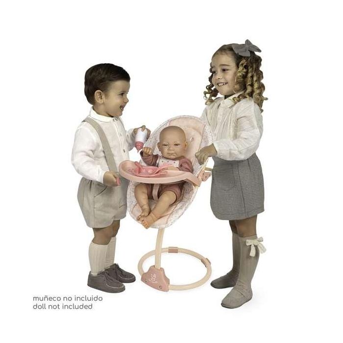 Decuevas Trona Columpio Tulipe 3x1 para Muñecas hasta 50 cm, 30x31x60 cm