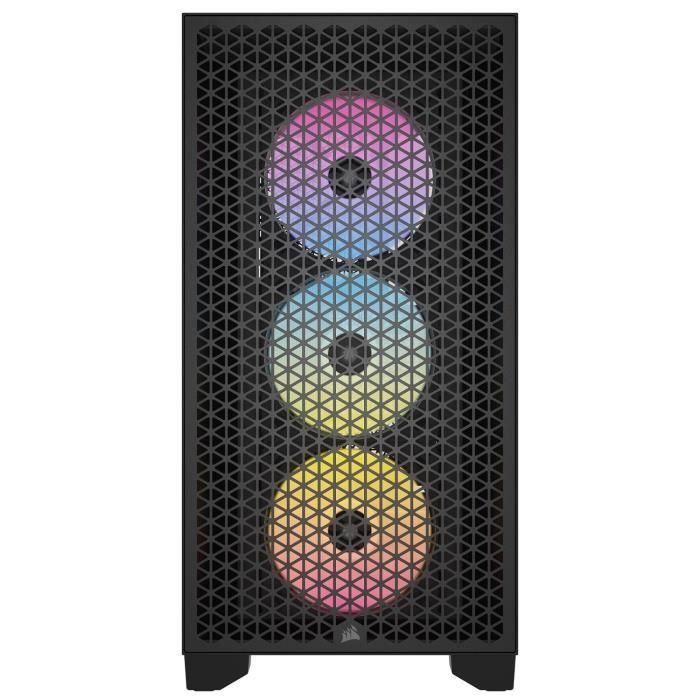 Caja de PC - CORSAIR - 3000D RGB AIRFLOW - Semitorre ATX - 3 ventiladores AR120 RGB - Negro - (CC-9011255-WW) 1 Caja de PC - CORSAIR - 3000D RGB AIRFLOW - Semitorre ATX - 3 ventiladores AR120 RGB - Negro - (CC-9011255-WW) 1