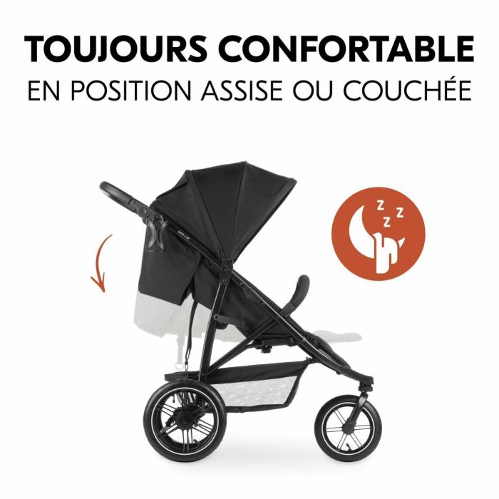 Carro de Paseo para Bebé Hauck Negro 11
