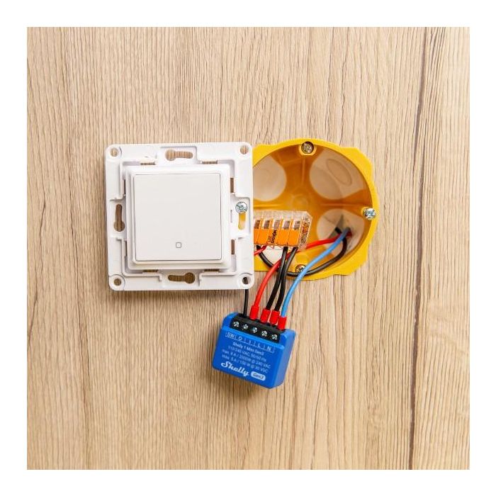 Shelly 1 Mini Gen. 3 Relé Inteligente WiFi Bluetooth 8A 1 Canal Para Empotrar 2