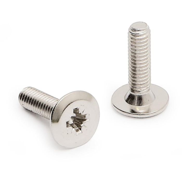 UCAFIX Tornillo Komby Cabeza Plana M4 Níquel Largo 12 (100 Unidades)