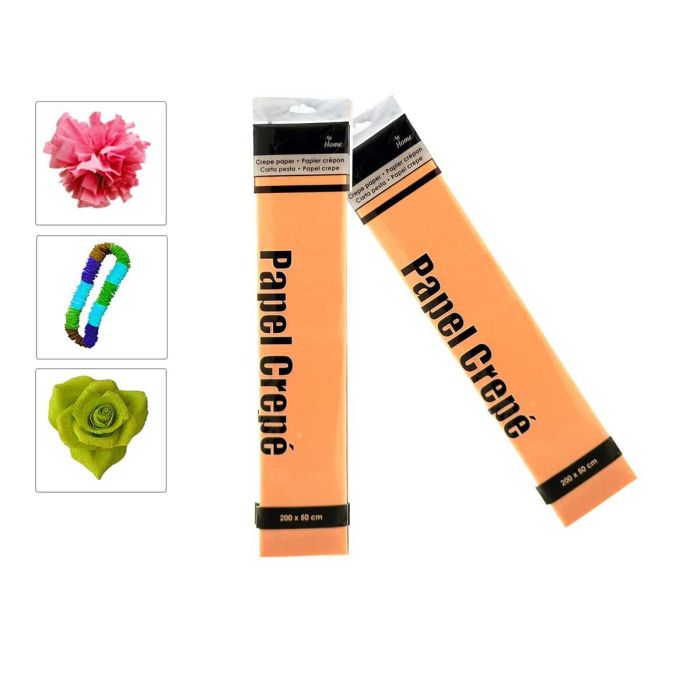 Hoja Papel Crepe 17 gr 50x200 cm Salmon - Arte Regal (72 Unidades) Hoja Papel Crepe 17 gr 50x200 cm Salmon - Arte Regal (72 Unidades)