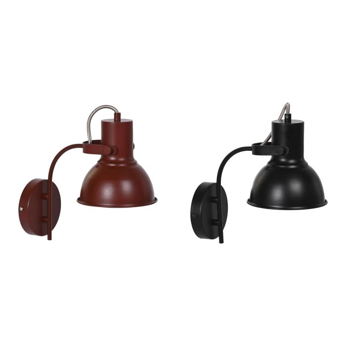 Lampara Aplique Loft DKD Home Decor Negro Rojo 26 x 28 x 16.5 cm (2 Unidades) 4 Lampara Aplique Loft DKD Home Decor Negro Rojo 26 x 28 x 16.5 cm (2 Unidades) 4