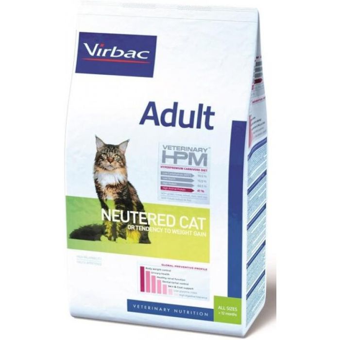 Virbac Alimento para Gatos Adultos Esterilizados y No Esterilizados 1,5 kg Hpm
