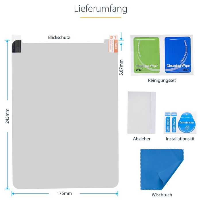 StarTech 11IP-PRIVACY-SCREEN Filtro de Privacidad Táctil 4 Vías para iPad Pro 11 Pulgadas Anti Luz Azul Antirreflejo 6