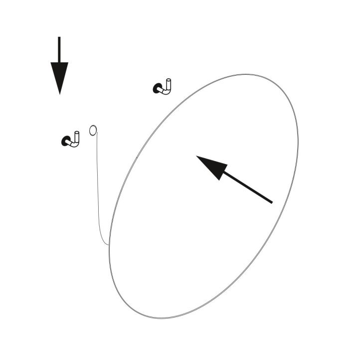 Emuca Espejo de baño Cassiopeia con iluminación LED decorativa, diámetro 60cm, AC 230V 50Hz, 20W y 12W, Aluminio y Cristal 6