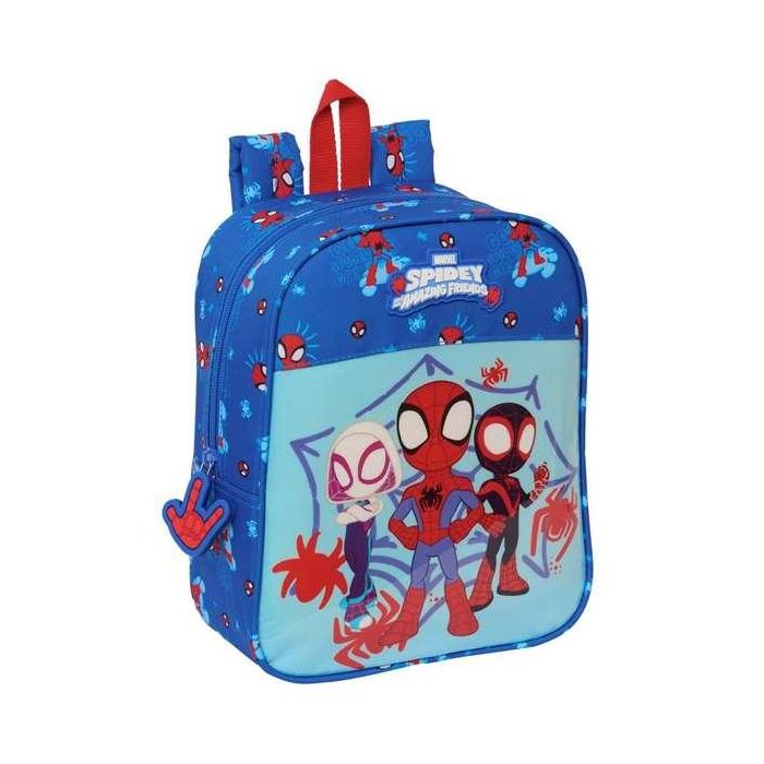 Mochila guarderia adapt.carro spidey 22x27x10cm