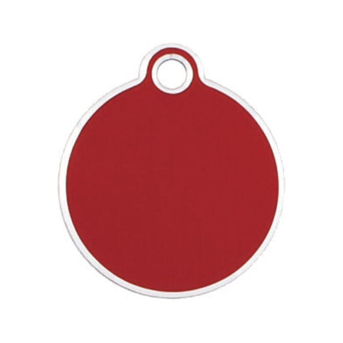 Placa identificativa para collar Imarc Circle Rojo