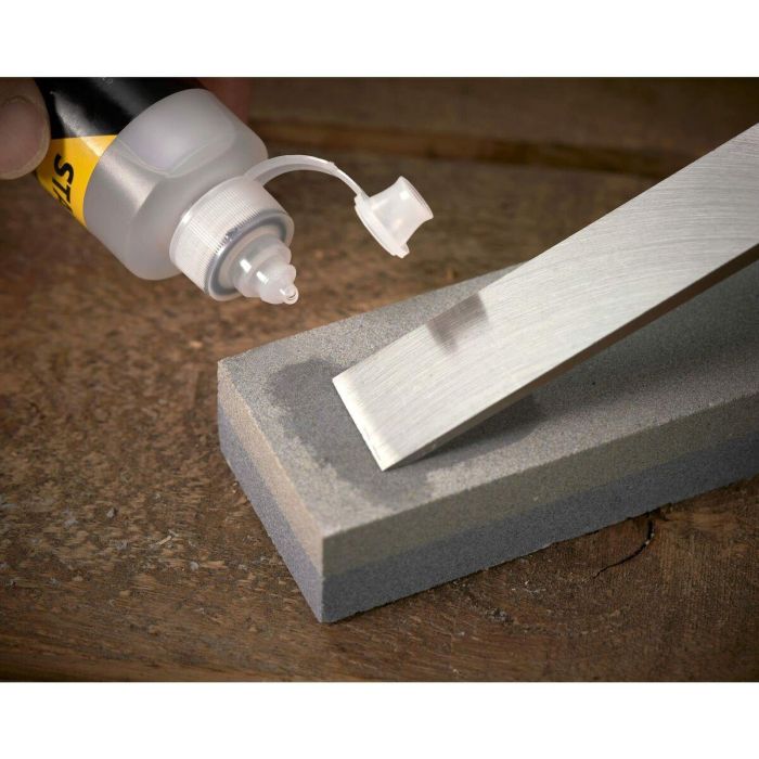 Stanley Cinceles de Madera 4 ABS, Set de 4 Piezas con Mango de Polipropileno, Incluye Aceite y Piedra 2