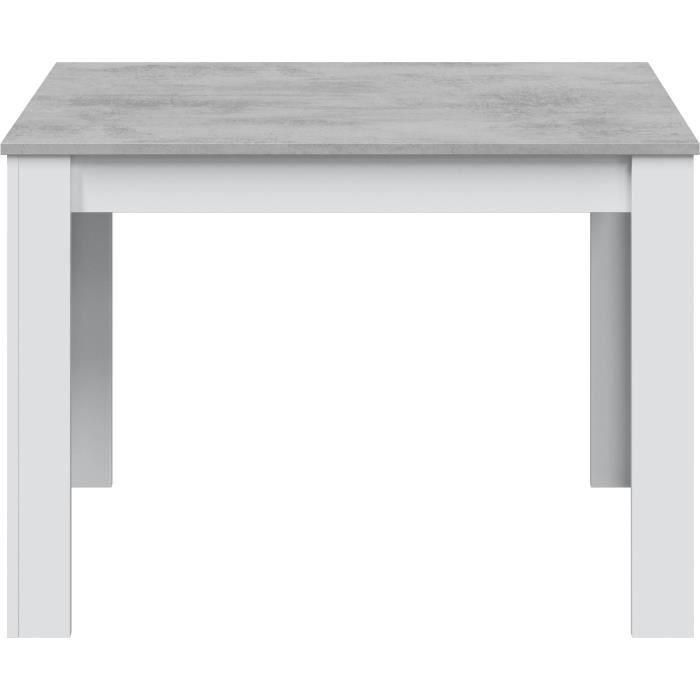 Mesa de comedor - CLoe - Rectangular - Blanco Artik / Hormigón - 109 x 67 x 78 cm 0 Mesa de comedor - CLoe - Rectangular - Blanco Artik / Hormigón - 109 x 67 x 78 cm 0