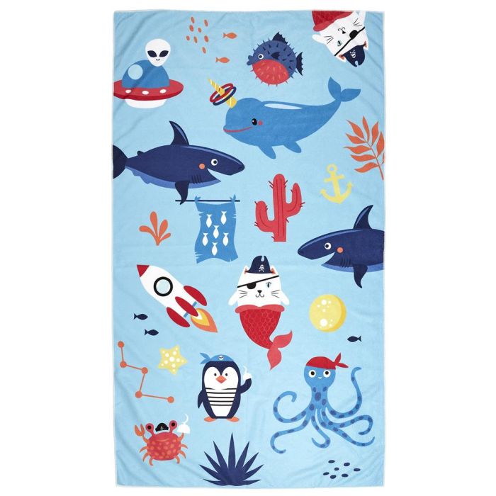 Jet Lag Toalla Infantil 120x60 cm con Dibujos de Fantasía Surtidos 3