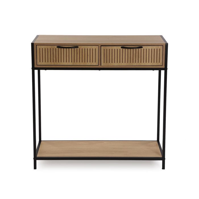 Mesa de entrada Nashville Versa 30x80 cm - Madera MDF y Metal 2 Mesa de entrada Nashville Versa 30x80 cm - Madera MDF y Metal 2