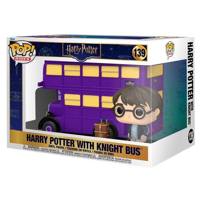 FUNKO POP Rides Super Deluxe Harry Potter con Knight Bus Figura de Vinilo