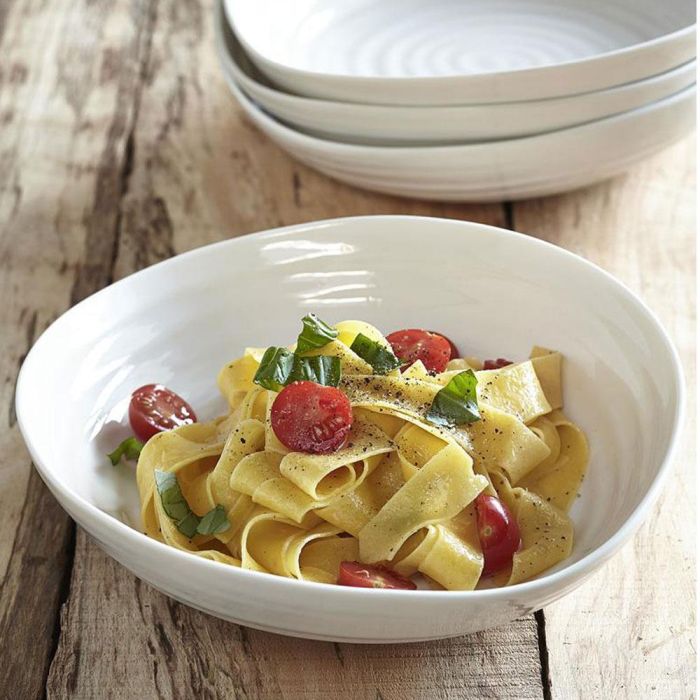 Portmeirion Plato Pasta Sophie Conran 23,5 cm (4 Unidades) Apto para Lavavajillas Microondas Congelador Horno hasta 200ºC 1