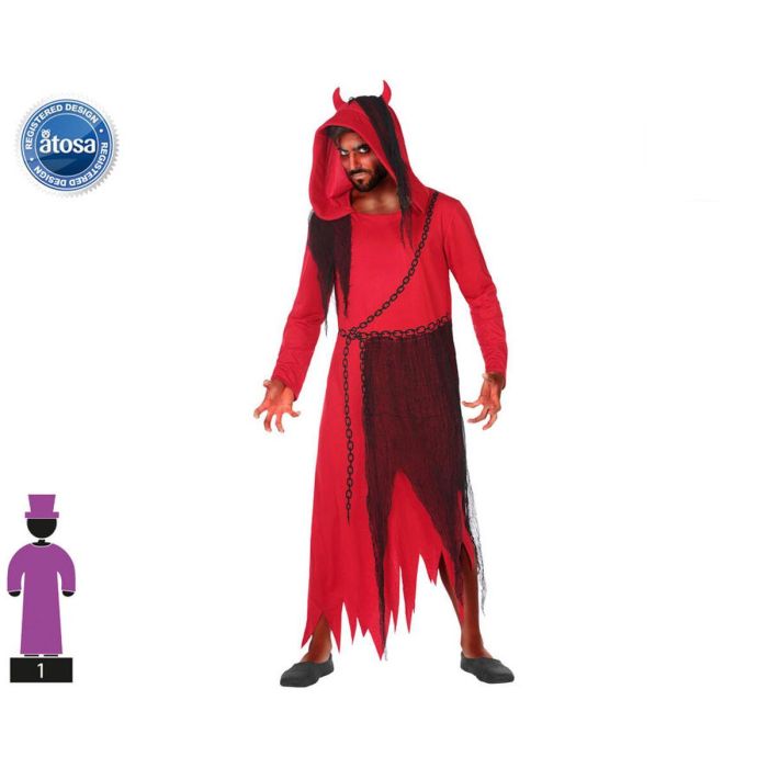 Disfraz para Adultos Rojo Demonio XL (1 Pieza)
