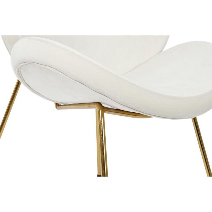 Silla Chic DKD Home Decor Blanco Dorado 57 x 73 x 63 cm 2 Silla Chic DKD Home Decor Blanco Dorado 57 x 73 x 63 cm 2