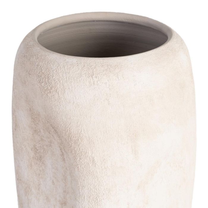 Jarrón Crema Cerámica Decoración 18 X 18 X 60 cm