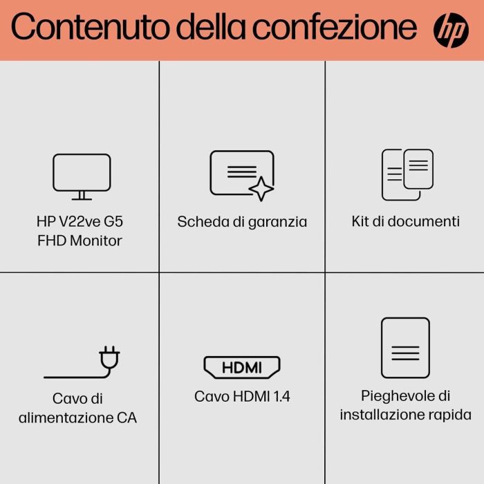 Monitor HP V22ve G5 Full HD 21,5" 75 Hz LED 13 Monitor HP V22ve G5 Full HD 21,5" 75 Hz LED 13