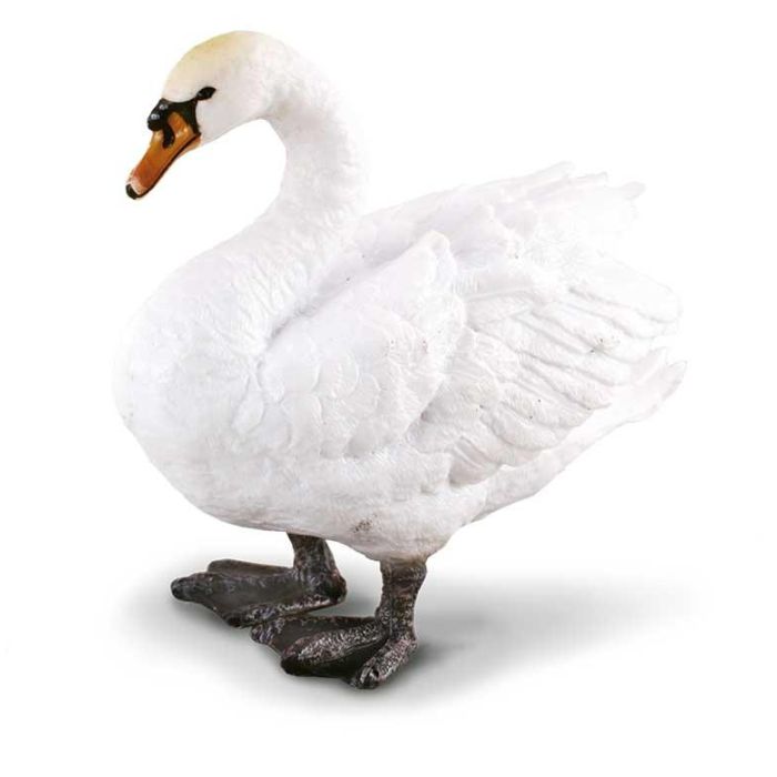 Collecta 88211 Cisne, Figura Réplica Animal Granja Escala M, Pintada a Mano y Modelada al Detalle, Coleccionable +3 años