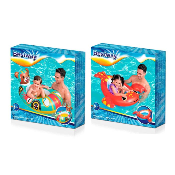 Bestway Barca Hinchable Infantil Zorro 94x66 cm +3 Años Playa y Piscina 34168 3