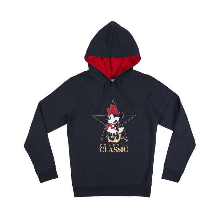 Cerdá Sudadera con Capucha Cotton Brushed Minnie Azul Oscuro para Adulto Talla XS Cerdá Sudadera con Capucha Cotton Brushed Minnie Azul Oscuro para Adulto Talla XS
