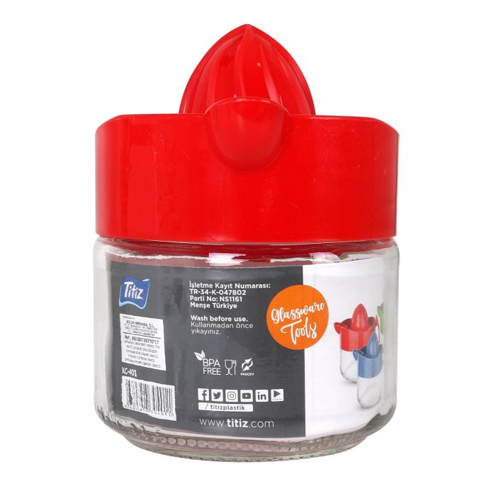 Exprimidor de Limón 300 cc Vidrio - Titiz (36 Unidades) 2 Exprimidor de Limón 300 cc Vidrio - Titiz (36 Unidades) 2