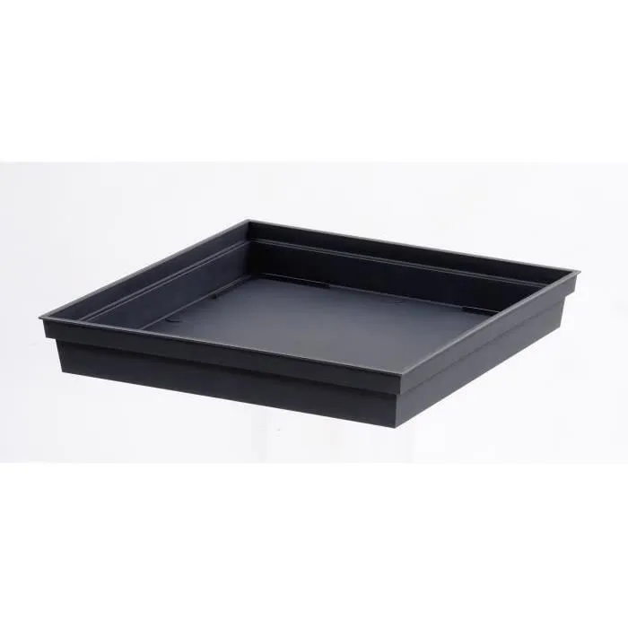 Eda Maceta XXL Tuscany Cuadrada 43.3 x 43.3 x H 80 cm 98 L Gris Antracita 2 Eda Maceta XXL Tuscany Cuadrada 43.3 x 43.3 x H 80 cm 98 L Gris Antracita 2