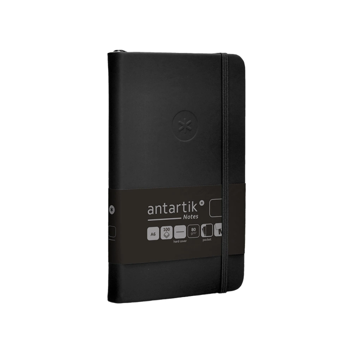 Antartik Cuaderno A6 Tapa Dura Negro Hojas Lisas 100 Hojas 80gr FSC 4