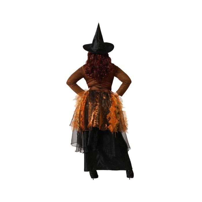 Disfraz Bruja Marrón Vestido Con Sombrero Mujer Adulto XXL 2 Disfraz Bruja Marrón Vestido Con Sombrero Mujer Adulto XXL 2