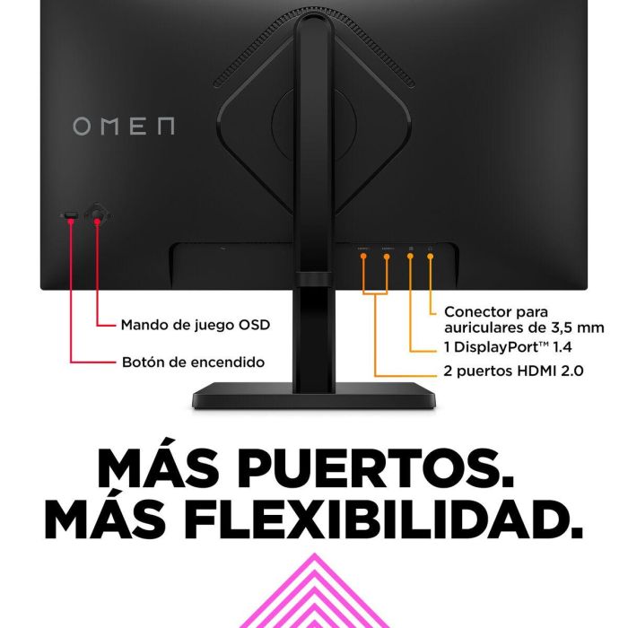 HP OMEN 24 Monitor Gaming 23.8 pulgadas FHD 165Hz para Juegos de Alto Rendimiento, Colores Vibrantes y Diseño Elegante 49