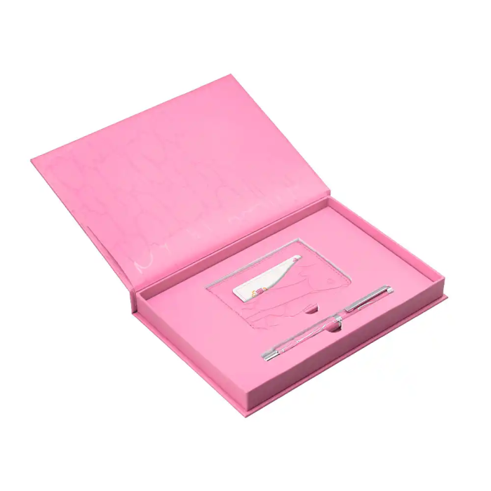 Belius Cocktails Bolígrafo Aluminio Rosa Plateado Tinta Azul Caja Diseño 5