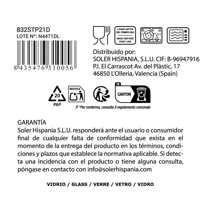 Copa "Sonella" 360Cc Morado (36 Unidades) 2