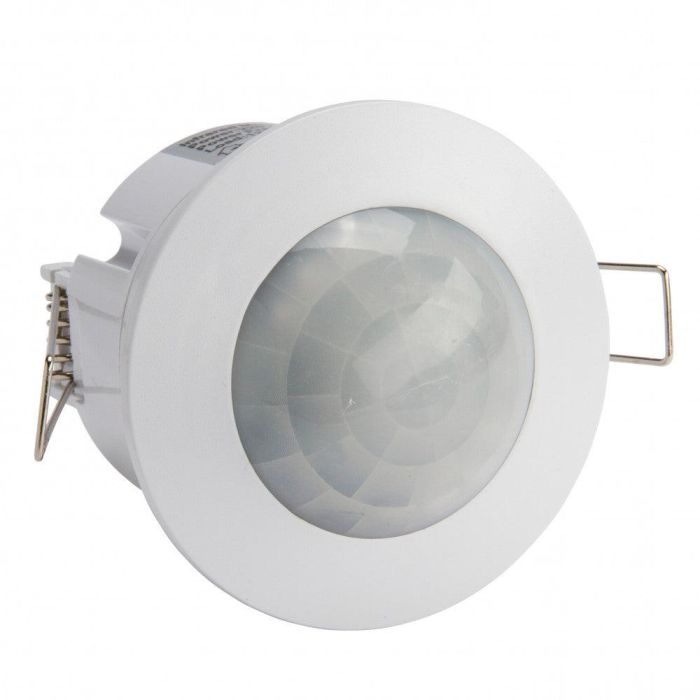 Sensor Movimiento Empotrable 360º Compatible LED, Bajo Consumo e Incandescencia. Detección Infrarrojos 1200W/300W, Alcance 6m. Sensor Movimiento Empotrable 360º Compatible LED, Bajo Consumo e Incandescencia. Detección Infrarrojos 1200W/300W, Alcance 6m.