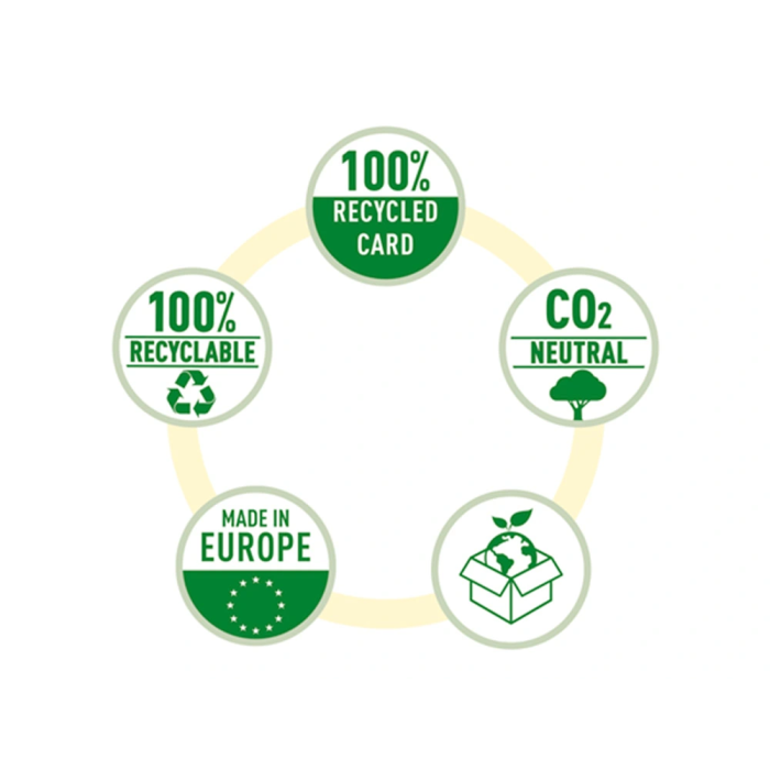 Esselte Archivador de palanca N 1 CO2 neutral DIN A4 Cartón forrado Lomo 75 mm Negro 3