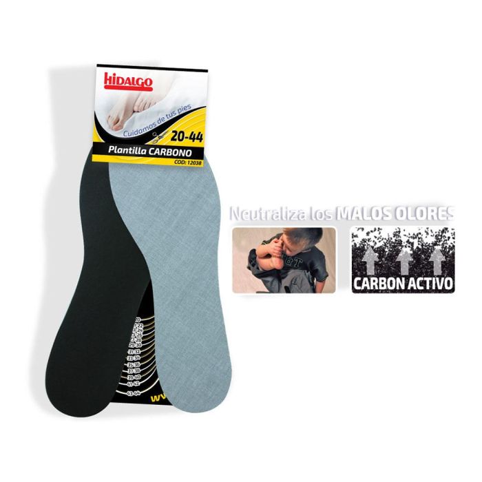 Hidalgo Plantilla Carbono Talla 20-44 Recortable Neutraliza Malos Olores 1 Hidalgo Plantilla Carbono Talla 20-44 Recortable Neutraliza Malos Olores 1