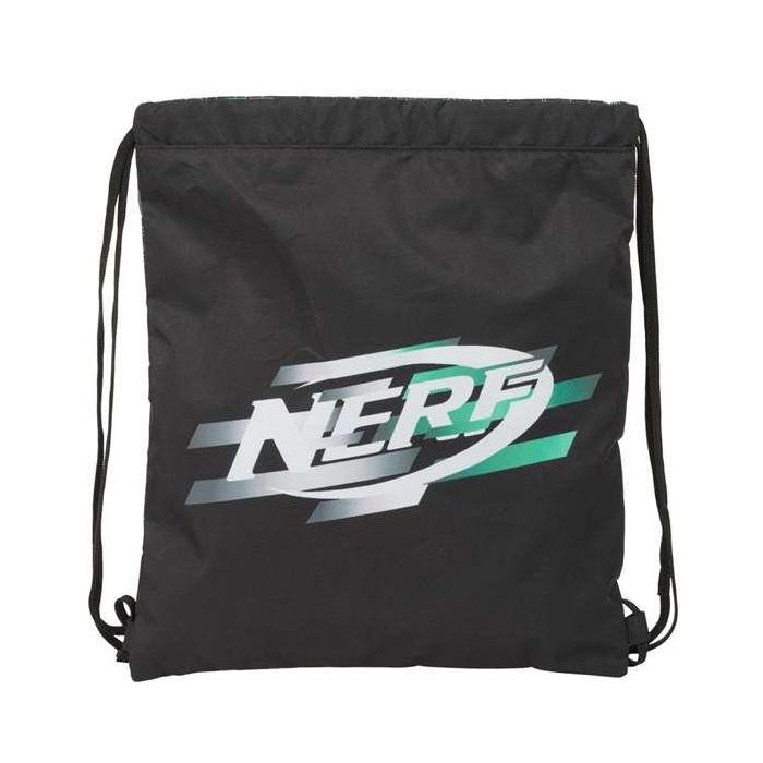 Bolsa Mochila con Cuerdas Nerf Game Negro 35 x 40 x 1 cm