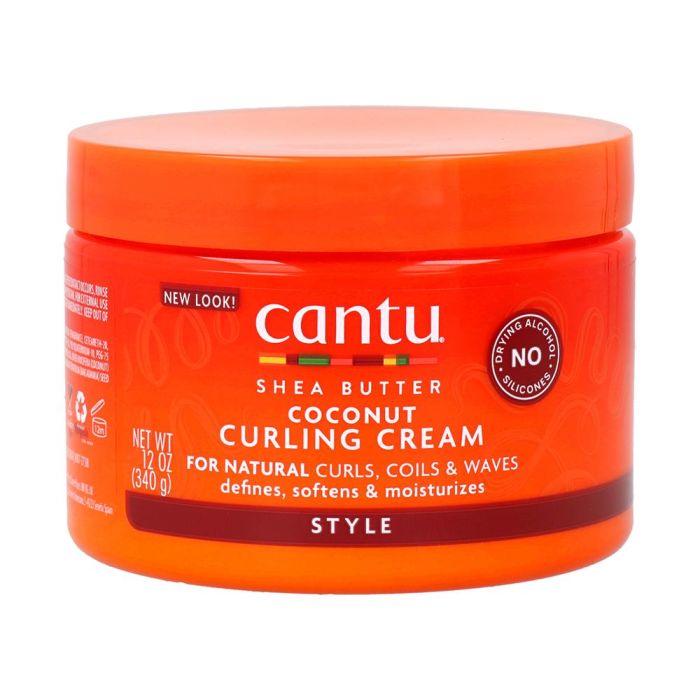 Cantu Shea Butter for Natural Hair Coconut Curling Cream 340g - Crema Rizadora Hidratante Anti-Frizz con Coco