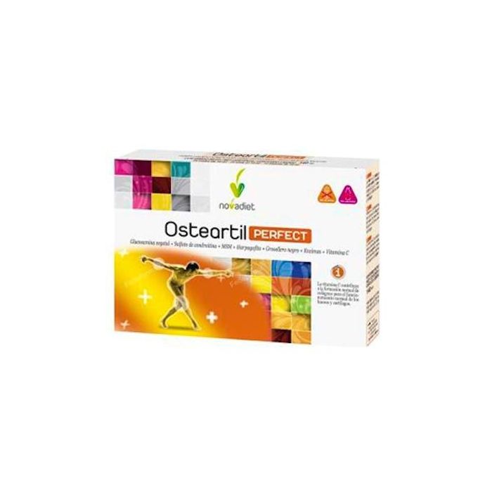 NOVADIET Osteoartil Perfect 14 Viales. Complemento alimenticio para el mantenimiento de huesos y articulaciones.
